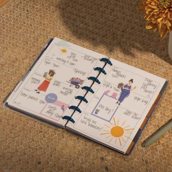 refined Happy Planner 12-Month Undated Mini Disc Bound Planner - Share Your Magic