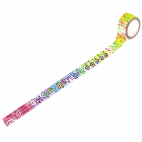 Happy Birthday To You Washi Tape durable refined