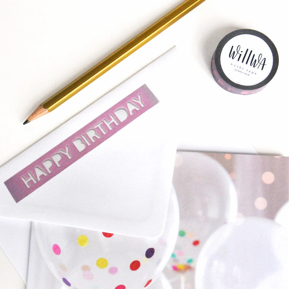 Happy Birthday Washi Tape boxed