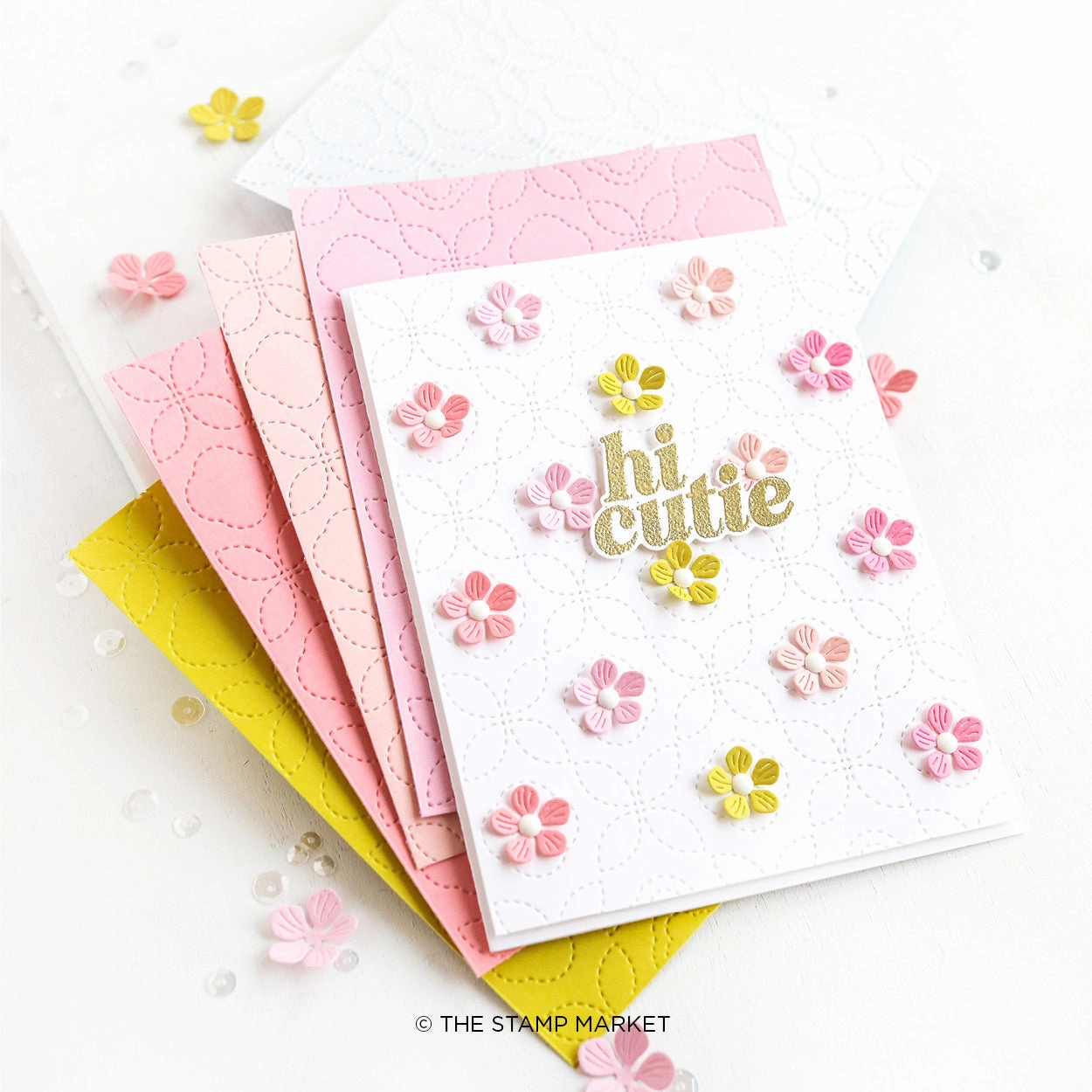shiny bold Happy Day Sayings Stamp