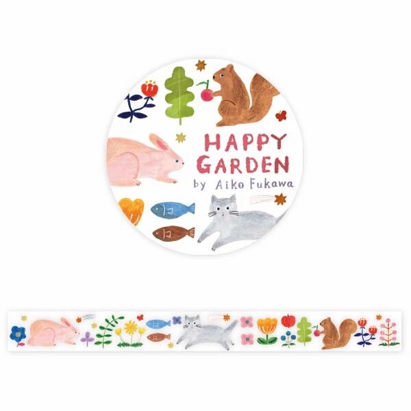 daily Happy Garden Clear Washi Tape