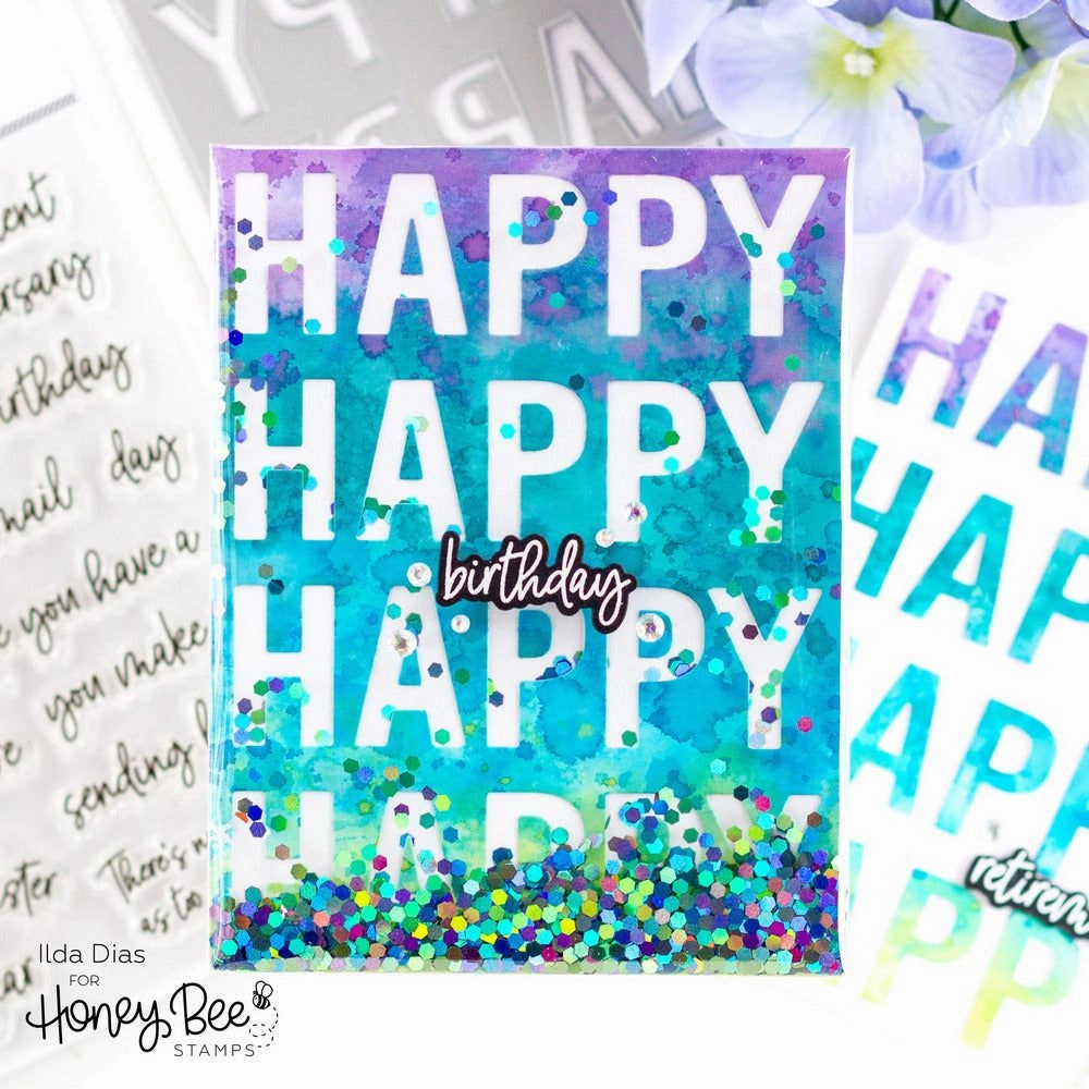 affordable Happy Happy Happy - 6X6 Stamp Set