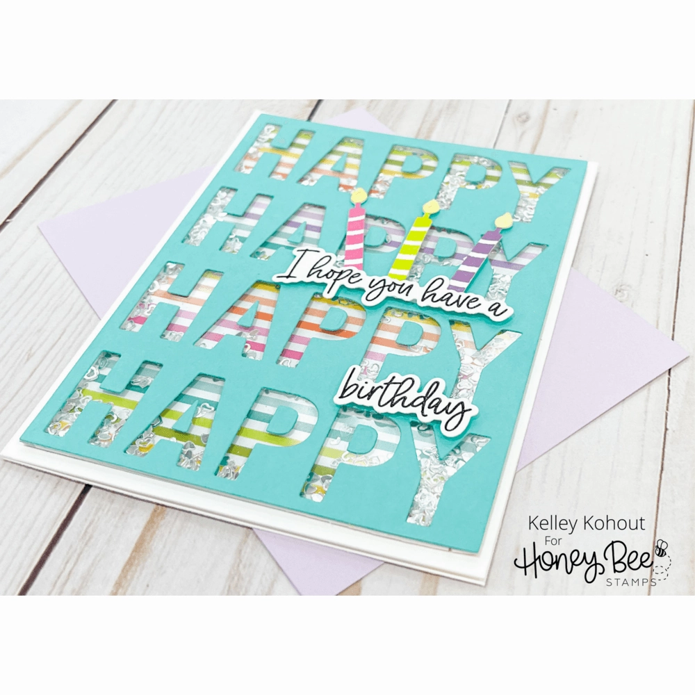 bright Happy Happy Happy - 6X6 Stamp Set