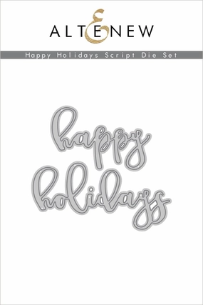 Happy Holidays Script Die Set affordable