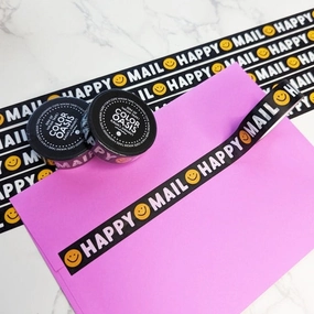 Happy Mail Black Washi Tape lasting