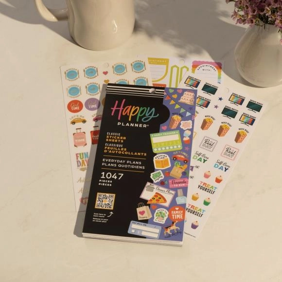 antislip Happy Planner Classic Sticker Value Pack - Everyday Plans