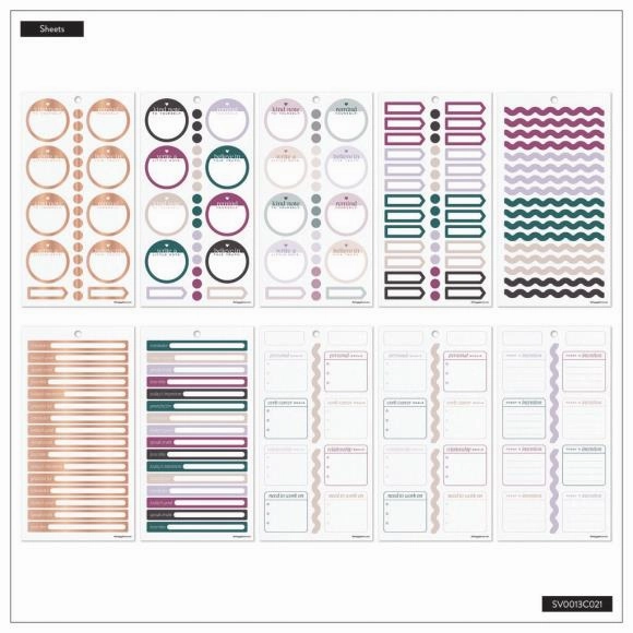 Happy Planner Classic Sticker Value Pack - Reflect & Grow exclusive