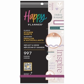 Happy Planner Classic Sticker Value Pack - Reflect & Grow superior