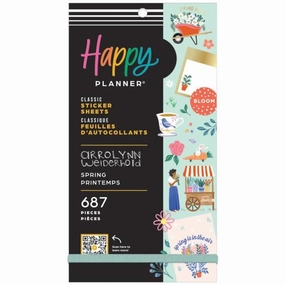 minimalist Happy Planner Classic Sticker Value Pack - Spring By Arrolynn Weiderhold