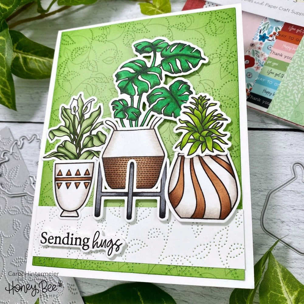 deluxe Happy Plants - 6X8 Stamp Set - Retiring