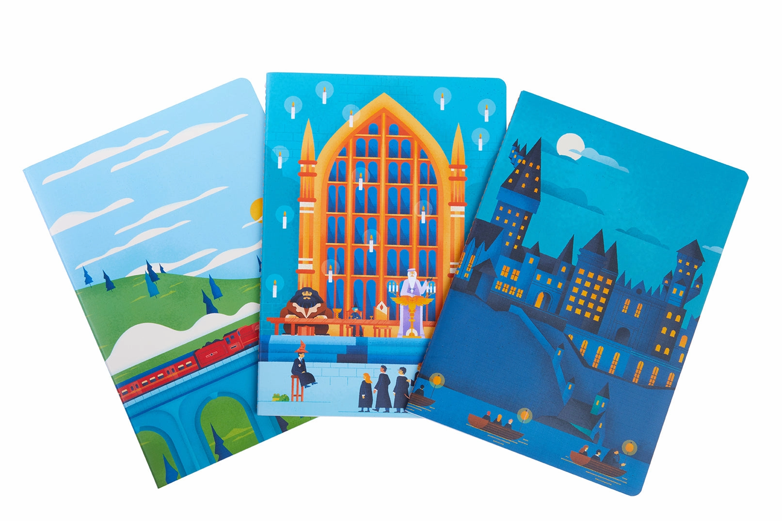 new Harry Potter: Exploring Hogwarts Sewn Notebook Collection (Set Of 3)