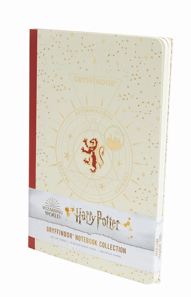 steel wooden Harry Potter: Gryffindor Constellation Sewn Notebook Collection (Set Of 3)