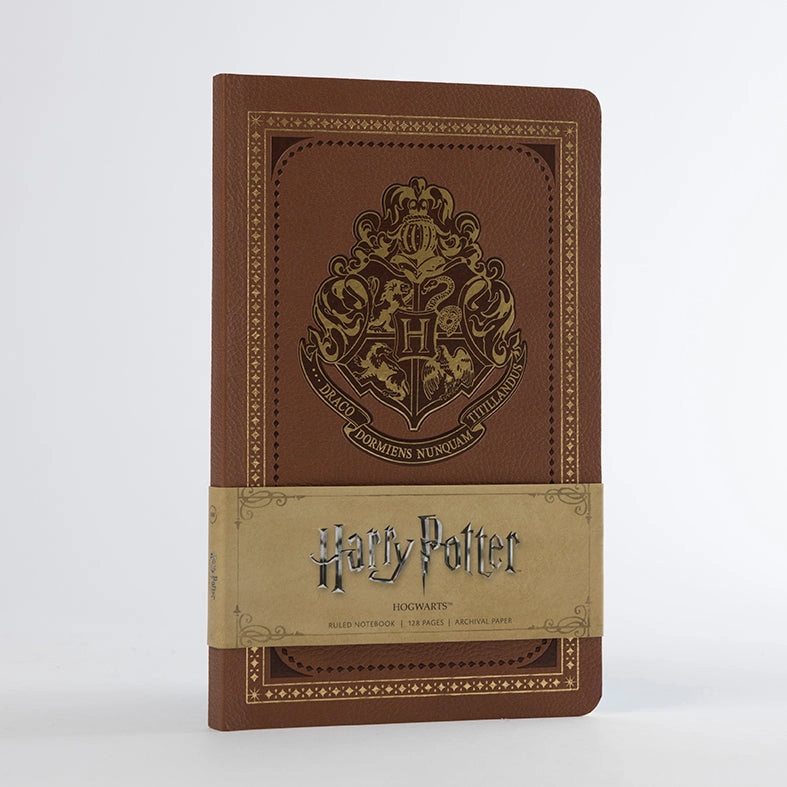 metallic Harry Potter: Hogwarts Ruled Notebook