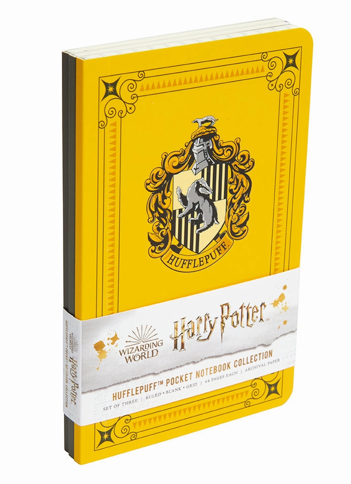 solid Harry Potter: Hufflepuff Pocket Notebook Collection (Set Of 3)