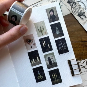 Haunted Victorian Manor Stamp Washi Tape maxi
