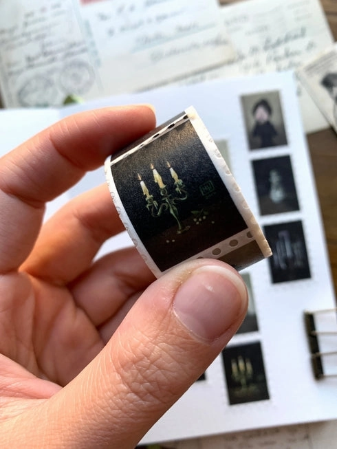 exclusive retractable Haunted Victorian Manor Stamp Washi Tape