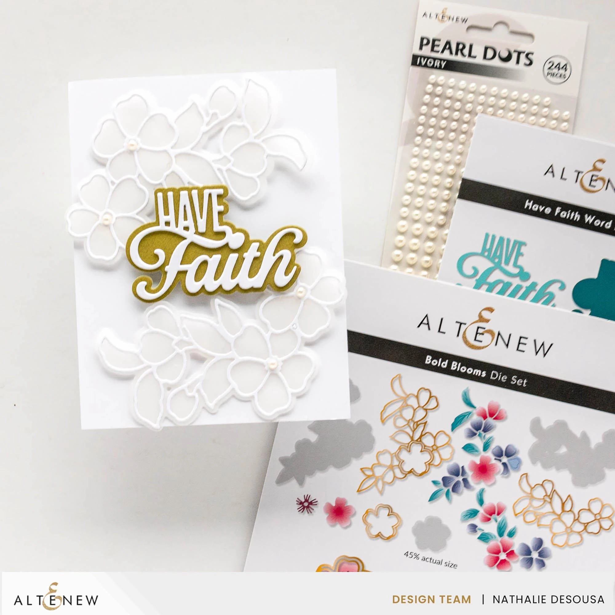 glossy durable Have Faith Word Die Set