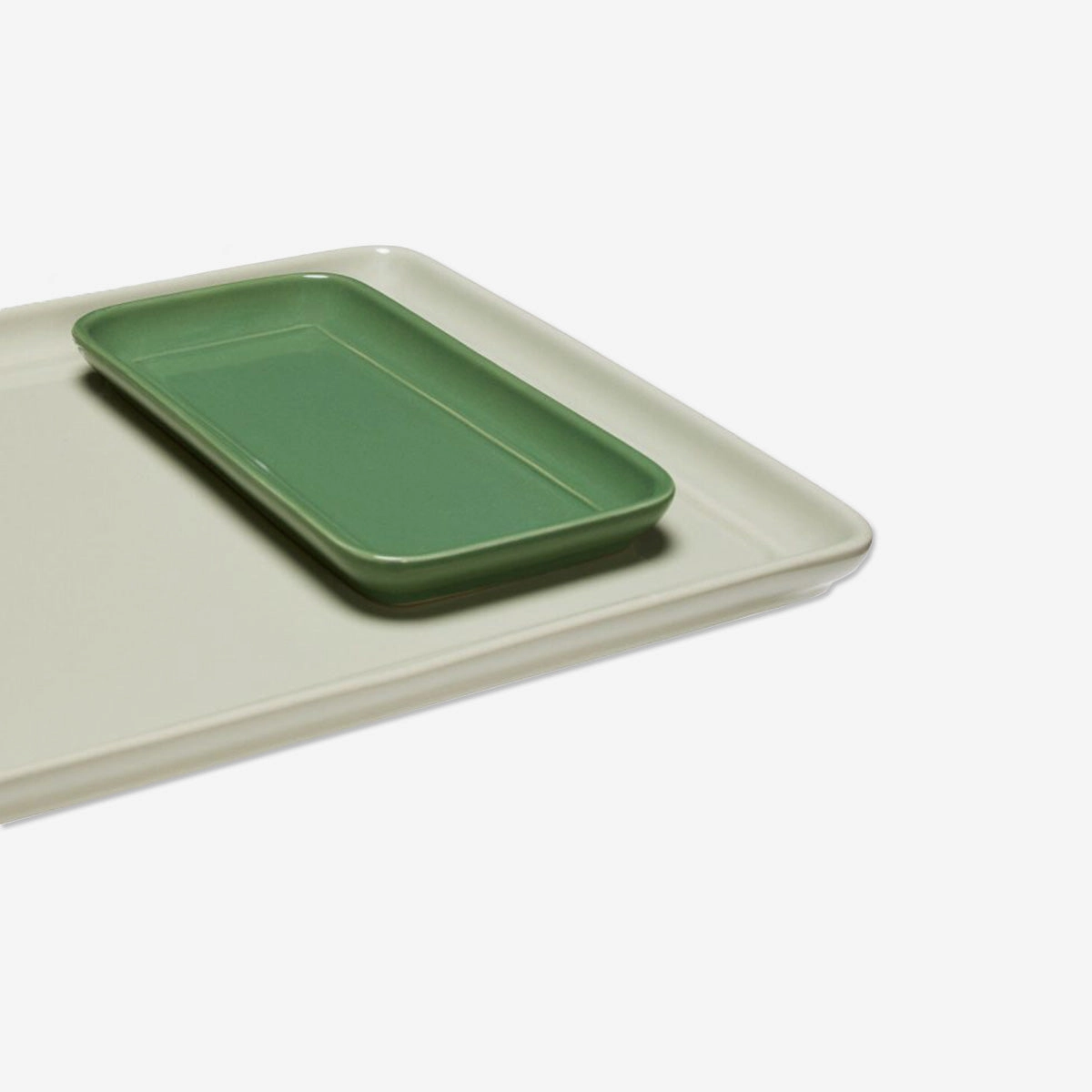 Hbsch Amare Tray Set Of 2 // Sand Green paper reliable