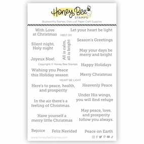 magnetic portable Heart Be Light - 4X5 Stamp Set