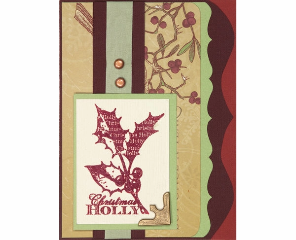 pastel Heart Bird Cage Wood Stamp
