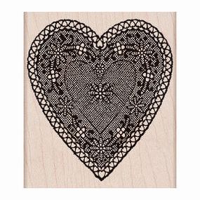 wide special Heart Lace Stamp