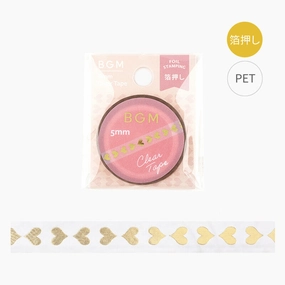 Heart Slim Washi Tape wooden multipack