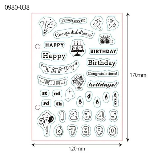 Anniversary Clear Stamp shockproof