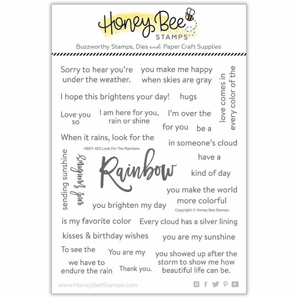 Look For The Rainbow - 6X7 Stamp Set linen