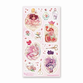Stickii Mermaid Perfumes Sticker Sheet heatproof