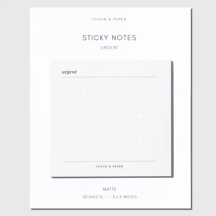 small manual Urgent Sticky Notes | Refreshed Design