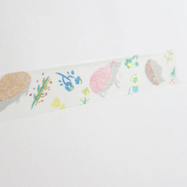 Hedgehog Washi Tape Animal Series kit