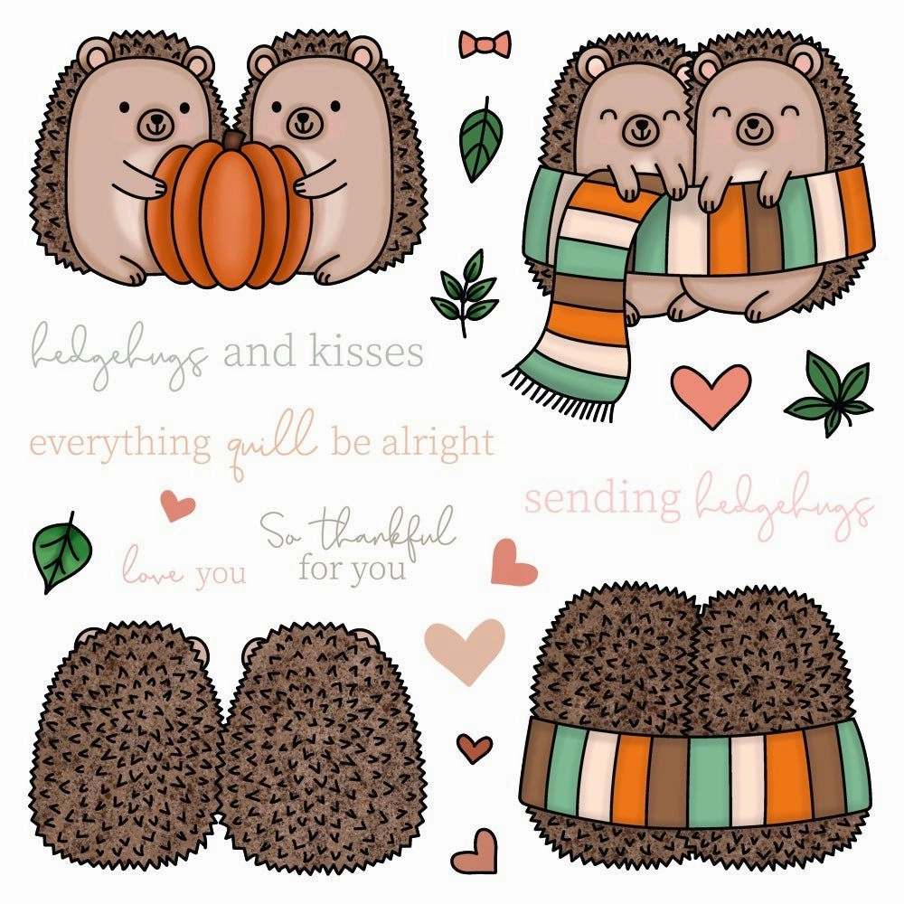 Hedgehugs - 6X6 Stamp Set - Retiring quality seasonal