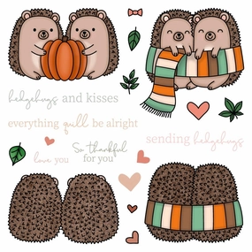 Hedgehugs - 6X6 Stamp Set - Retiring quality seasonal