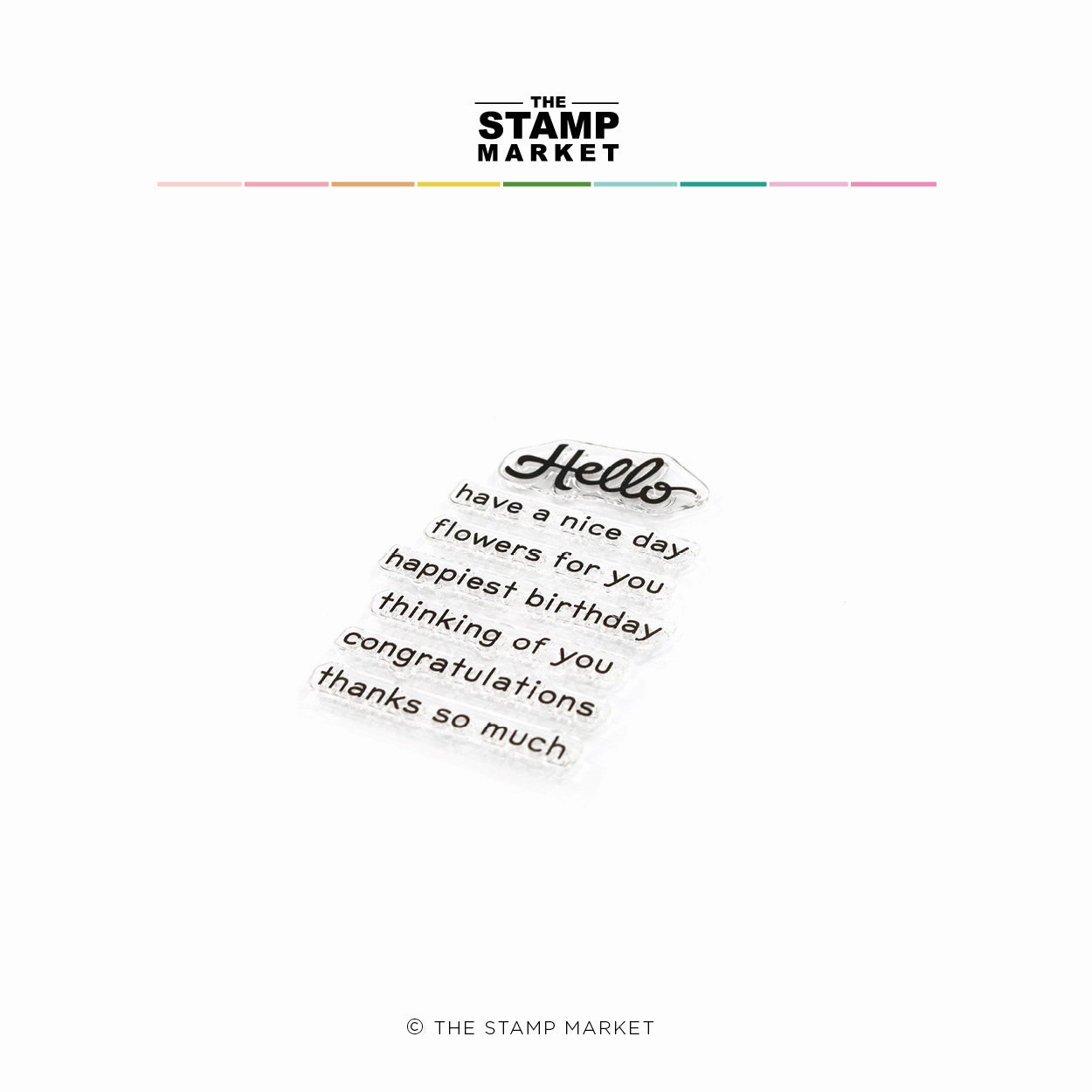 Hello & More Stamp nonslip portable