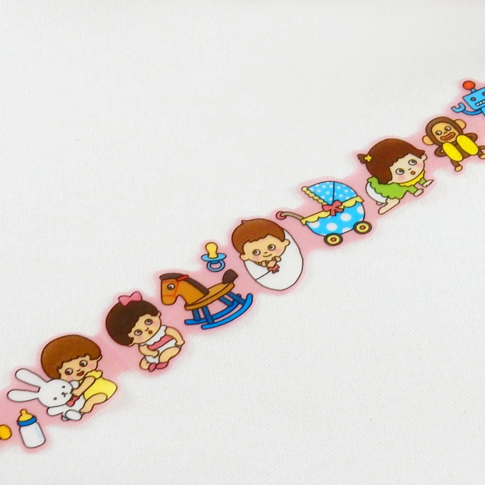 Hello Baby Round Top Masking Tape ? Tips Die-Cut Tape Character Series resin lasting