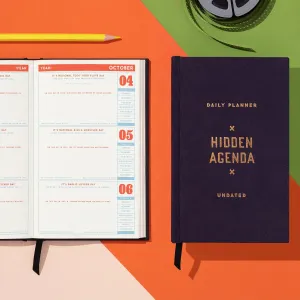 luxury tiny Hidden Agenda Undated Mini Planner