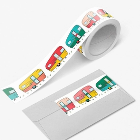 Hit The Road Rv Camper Washi Tape bamboo single