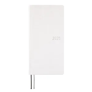 Hobonichi 2025 Weeks Paper Series Platinum White retractable finest