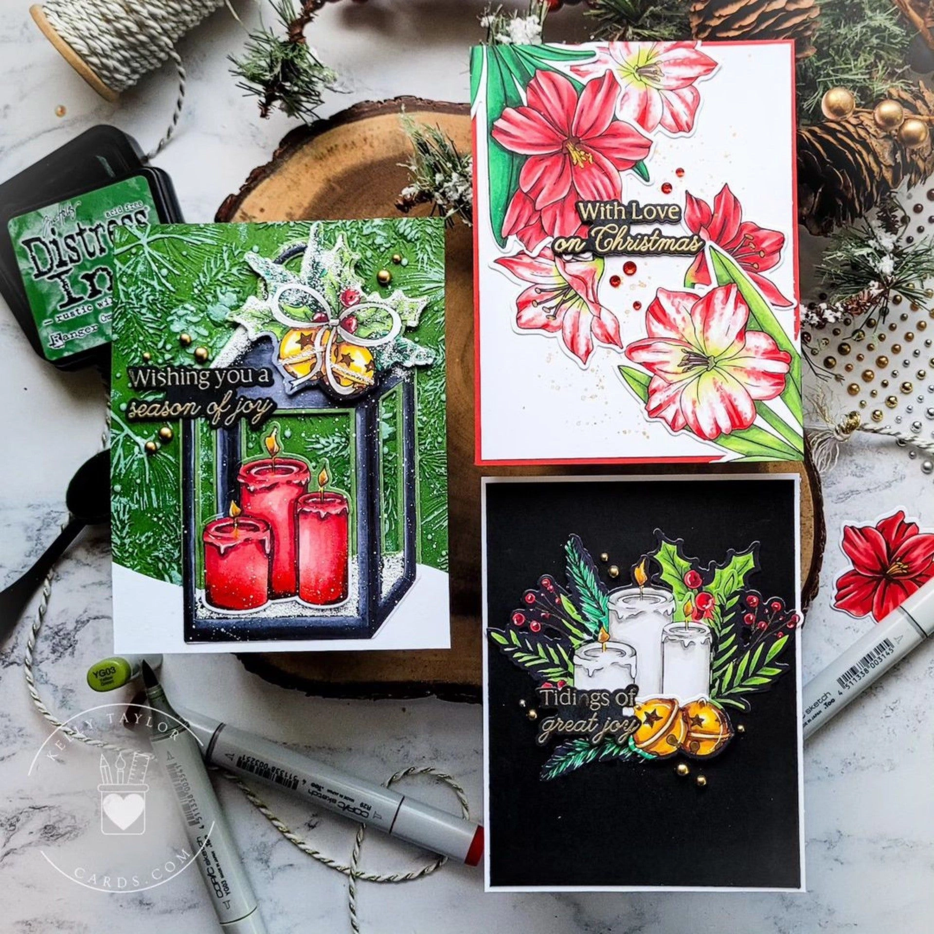 Holiday Blooms - 6X8 Stamp Set thin heatproof