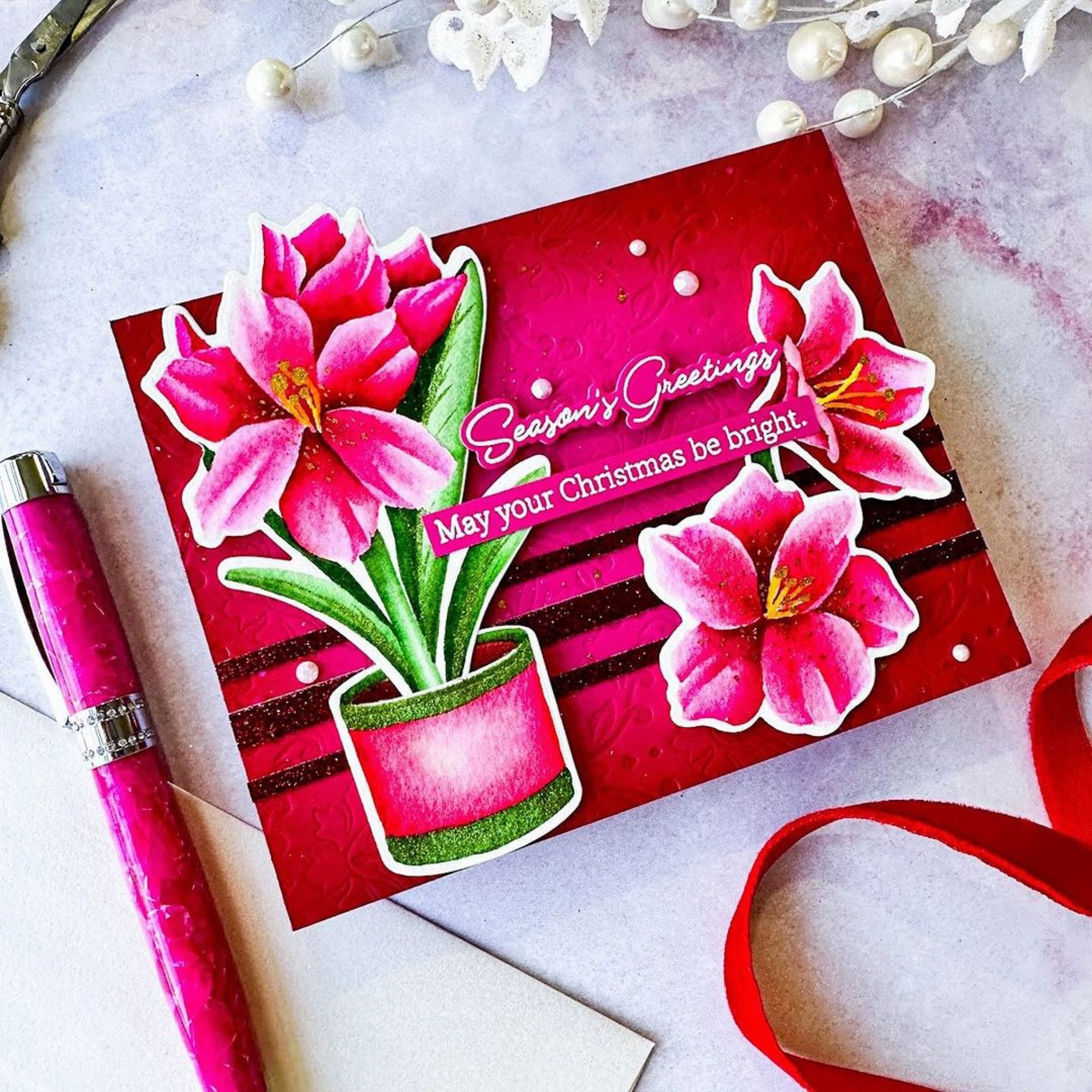 Holiday Blooms - 6X8 Stamp Set organic
