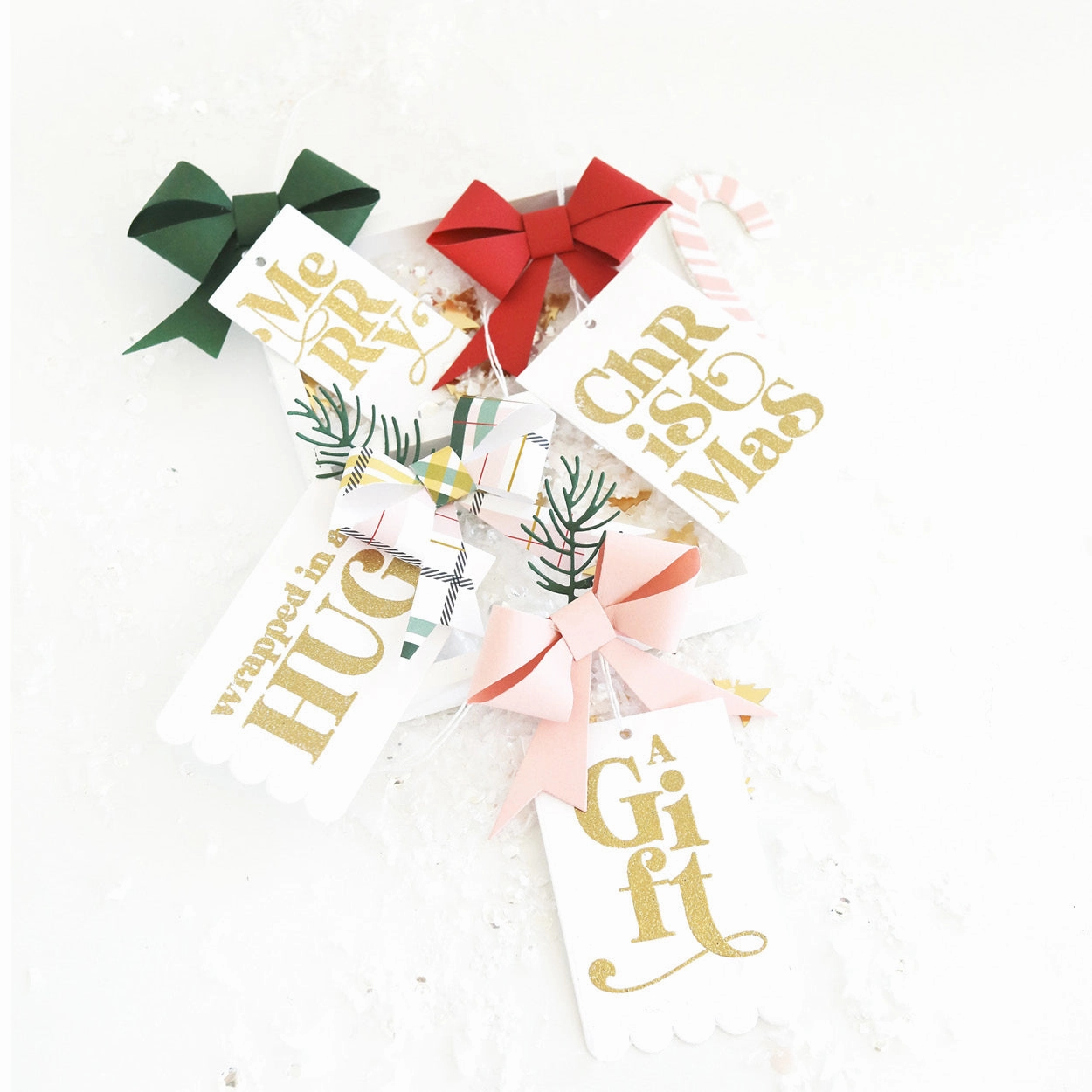 luxury small Holiday Gift Tags Stamp
