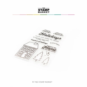 sealed antislip Home For The Holidays Stamp