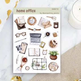 Home Office Sticker Sheet bulk