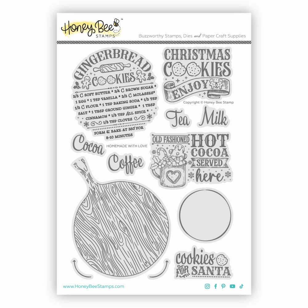 bold Homemade With Love - 6X8 Stamp Set