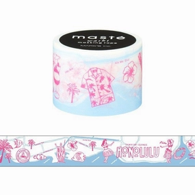 shockproof quickdry Honolulu Map Washi Tape City Mast