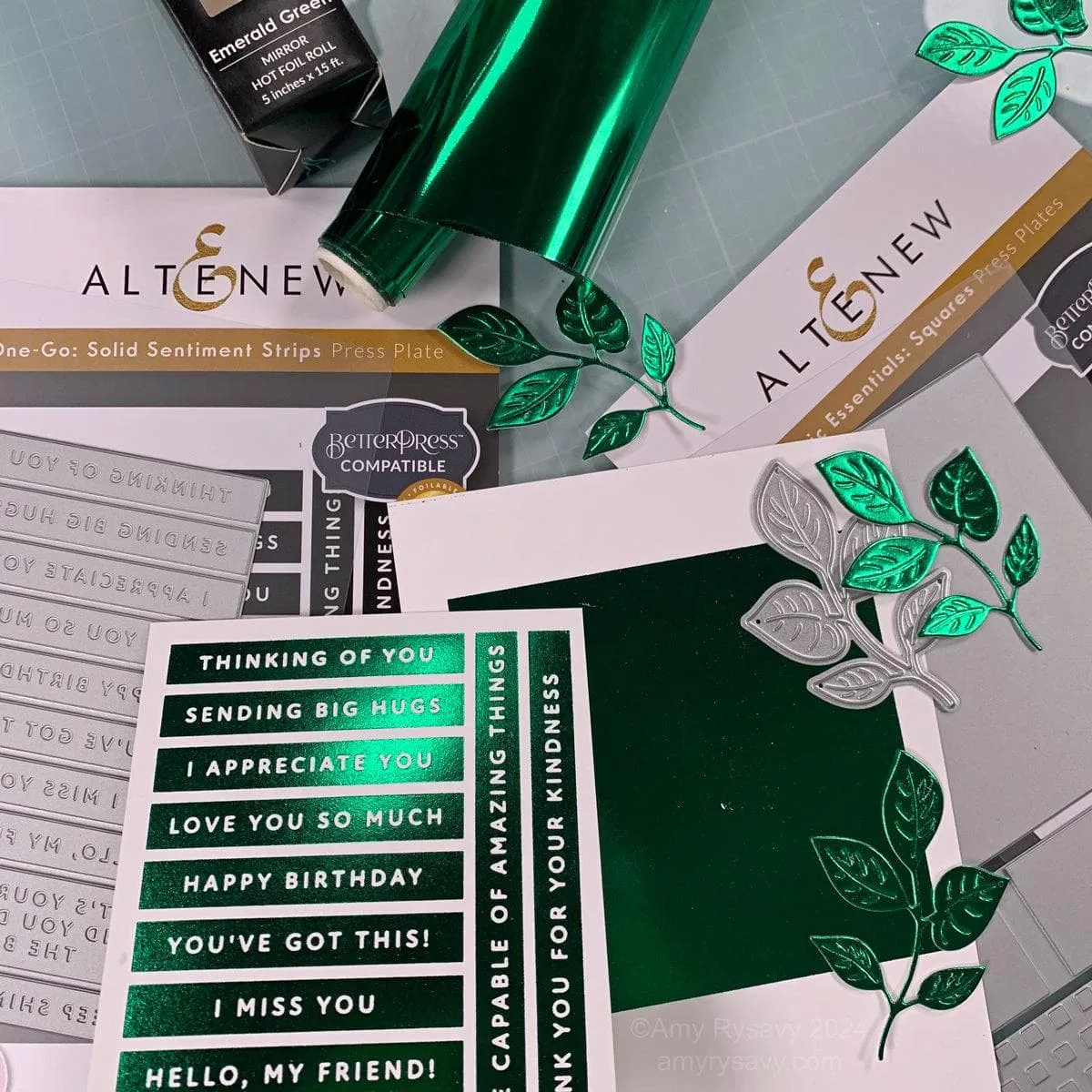 paper Hot Foil Roll - Emerald Green (Mirror)