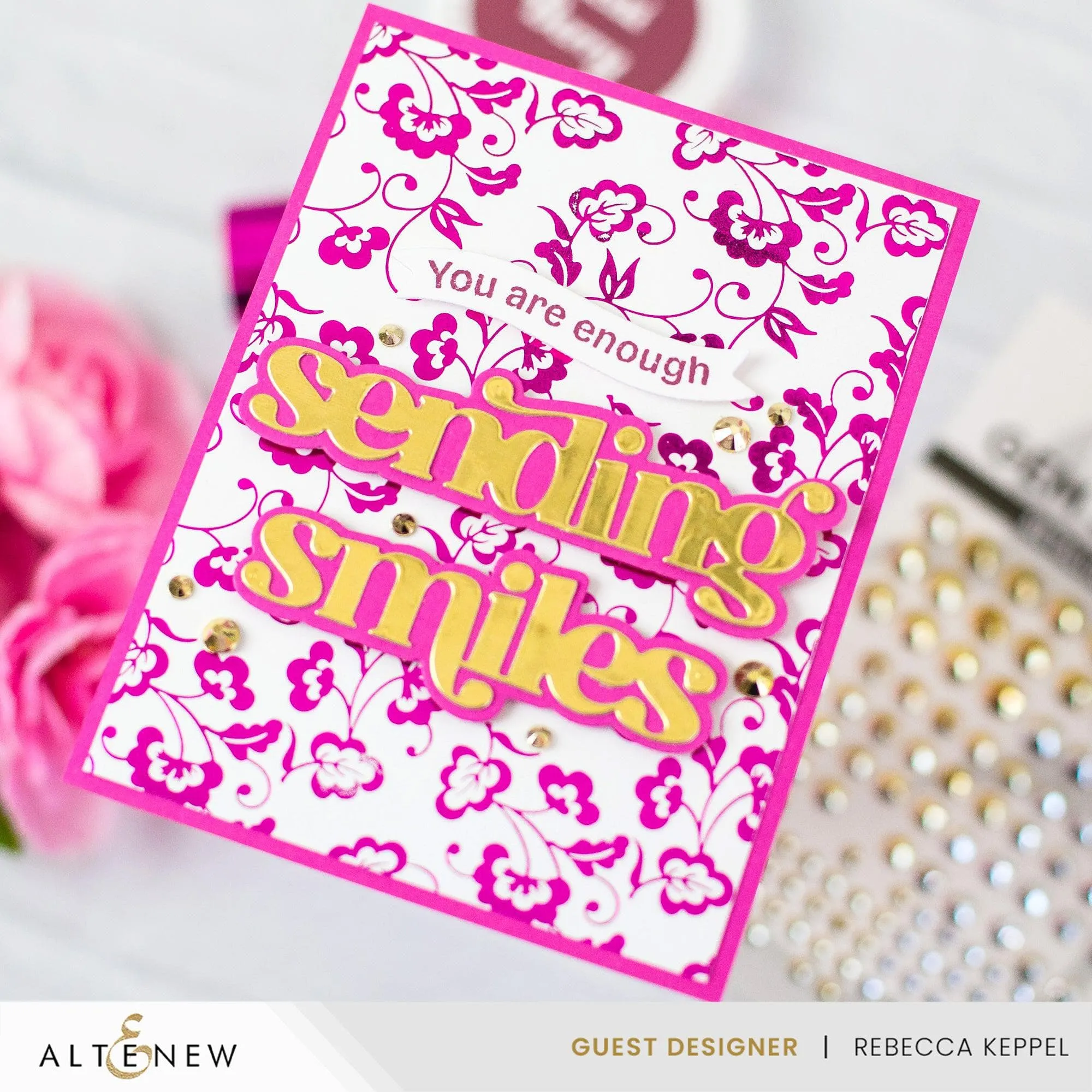 Hot Foil Roll - Fuchsia (Mirror) springloaded daily
