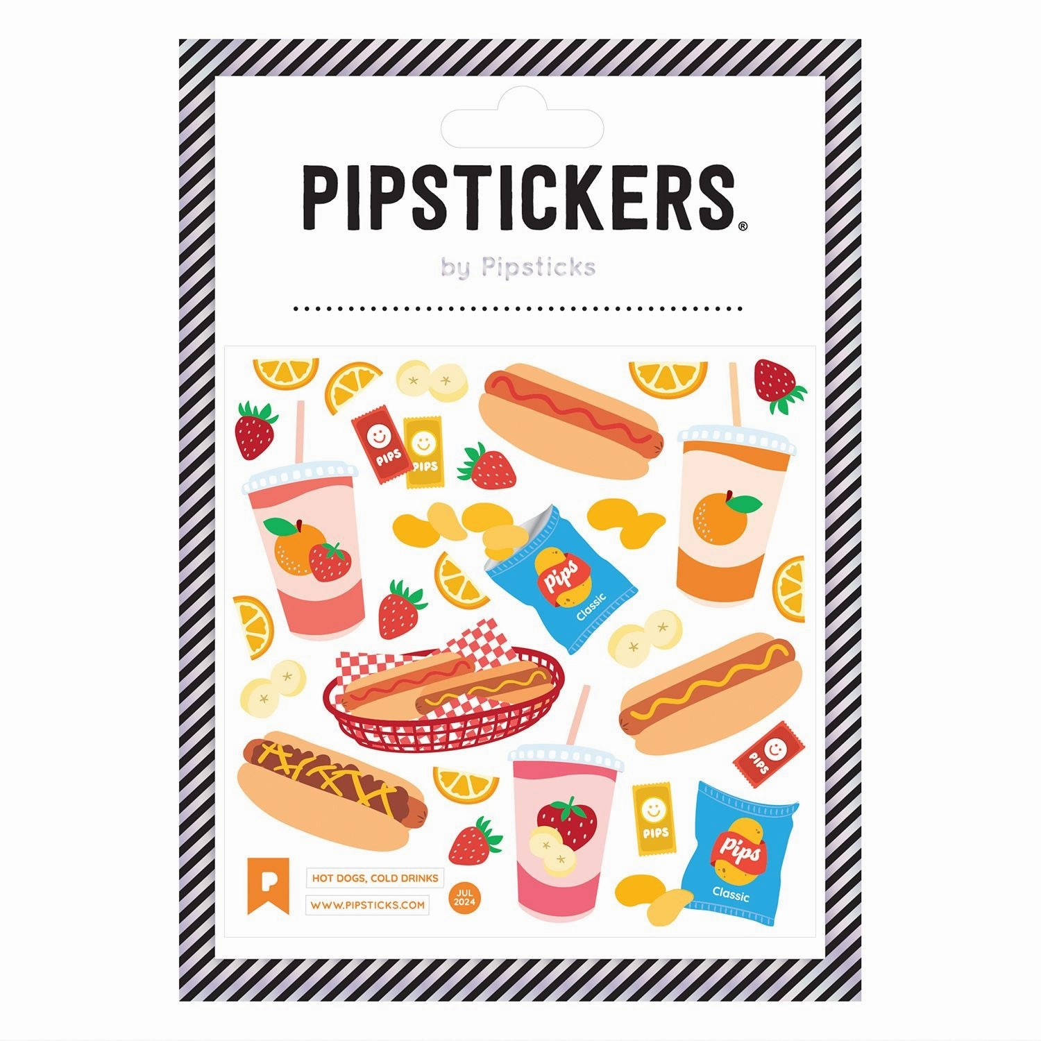 gift Hot Dogs, Cold Drinks Stickers
