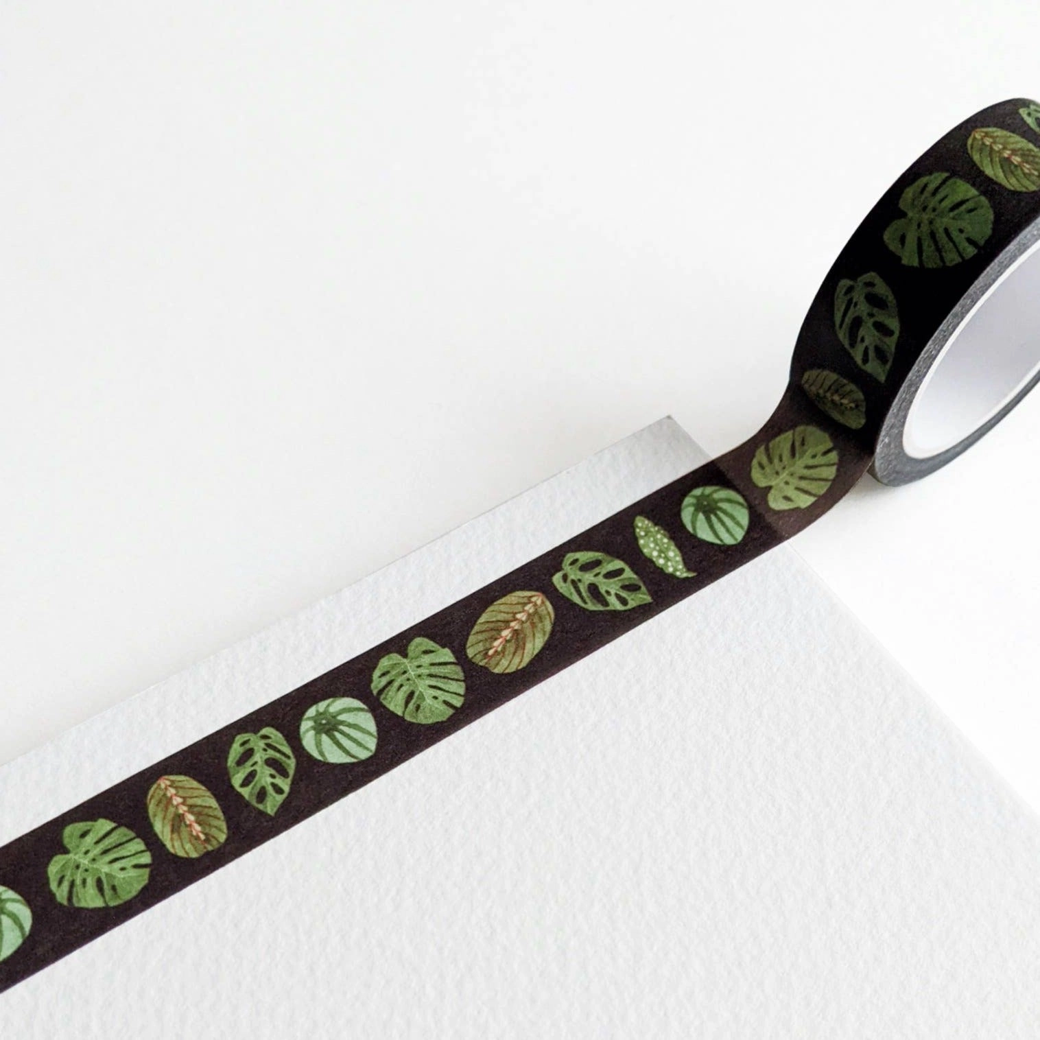 neutral Houseplants Washi Tape Dark
