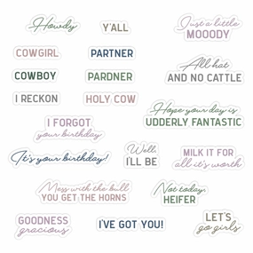 Howdy Y'All - 4X6 Stamp Set minimalist